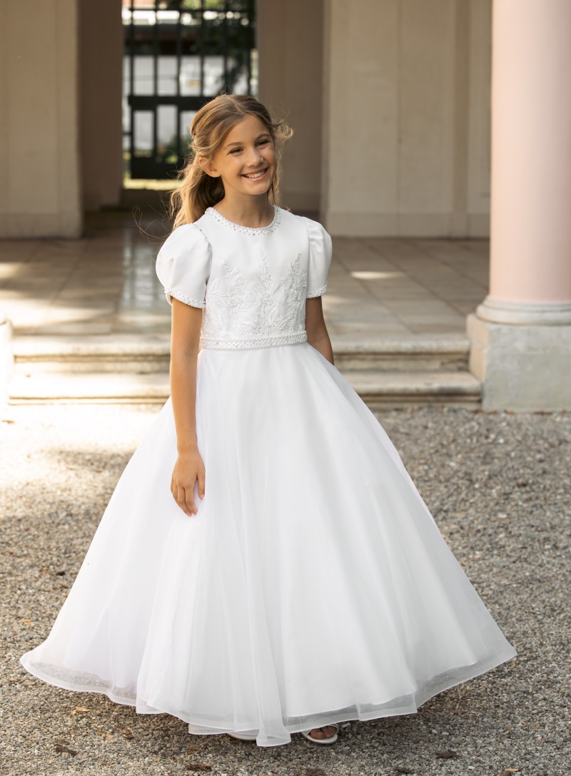 Emmerling Full Length White Communion Dress - Marion