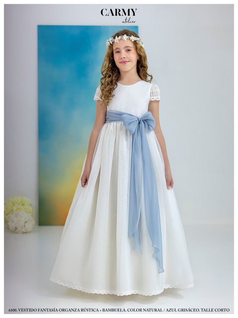 Carmy 6100 - Ivory Spanish First Holy Communion Dress