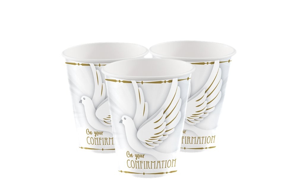confirmation dove cups