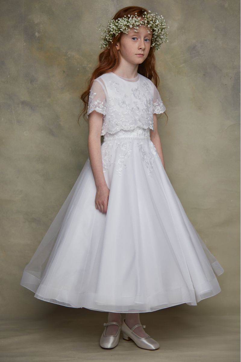  Full Length Communion Dress & Jacket - Isabella Style IS23464 & IS23465