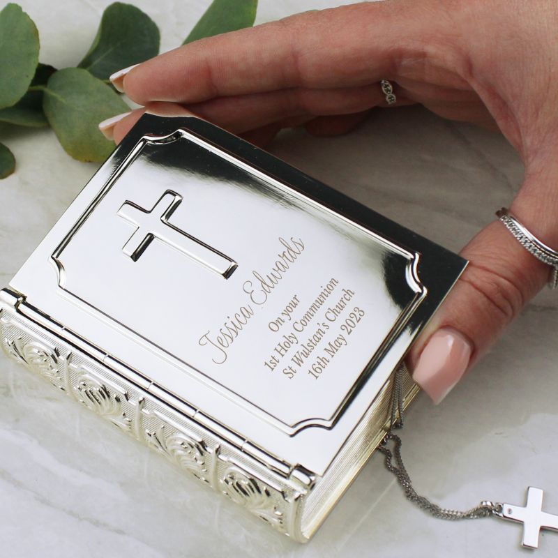 ***UK CUSTOMERS ONLY*** Personalised Holy Bible Trinket Box