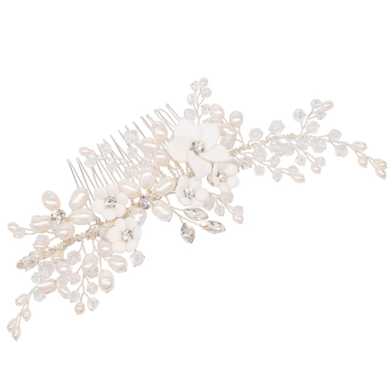 Luxury Floral Hair Comb