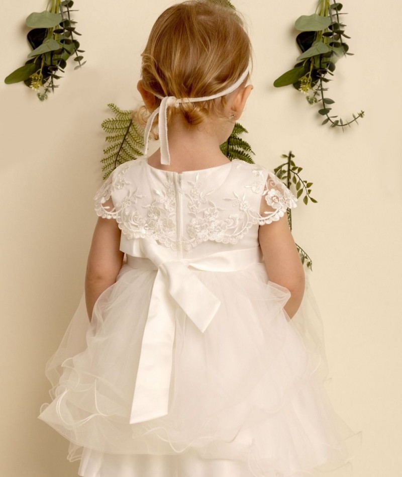 Christening Dress - Fay - White or Ivory