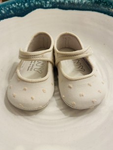 Spanish Handmade Plumeti Cotton Baby Shoes