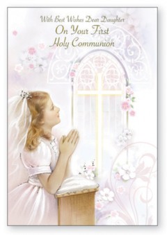 First Communion Card for Daughter C27134