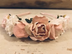 Handmade-Floral-Hairband-with-Pink---White-Flowers---Communion-or-Flower-Girl