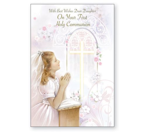 First Communion Card for Daughter   C27134