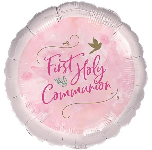Pink First Holy Communion Balloon - 18