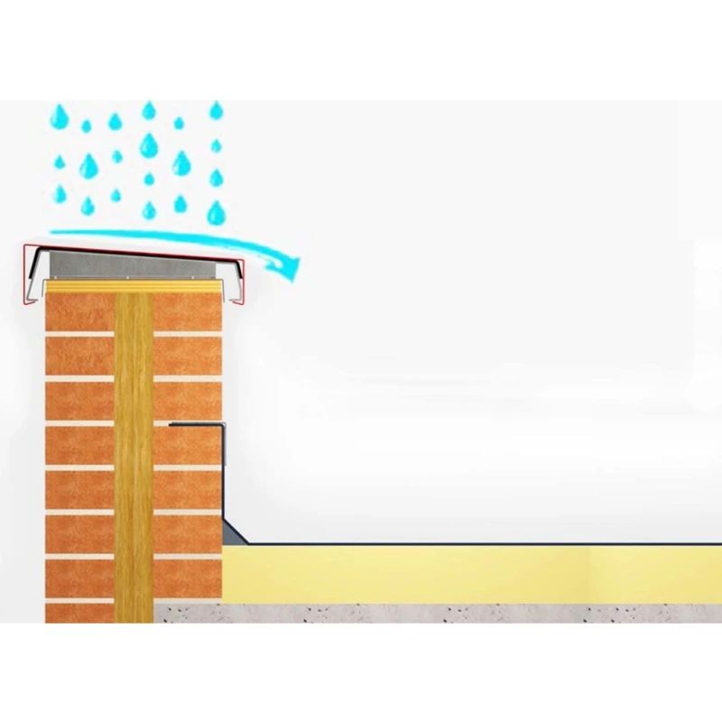 Alumasc Skyline Aluminium Sloping Coping - Fixing Strap
