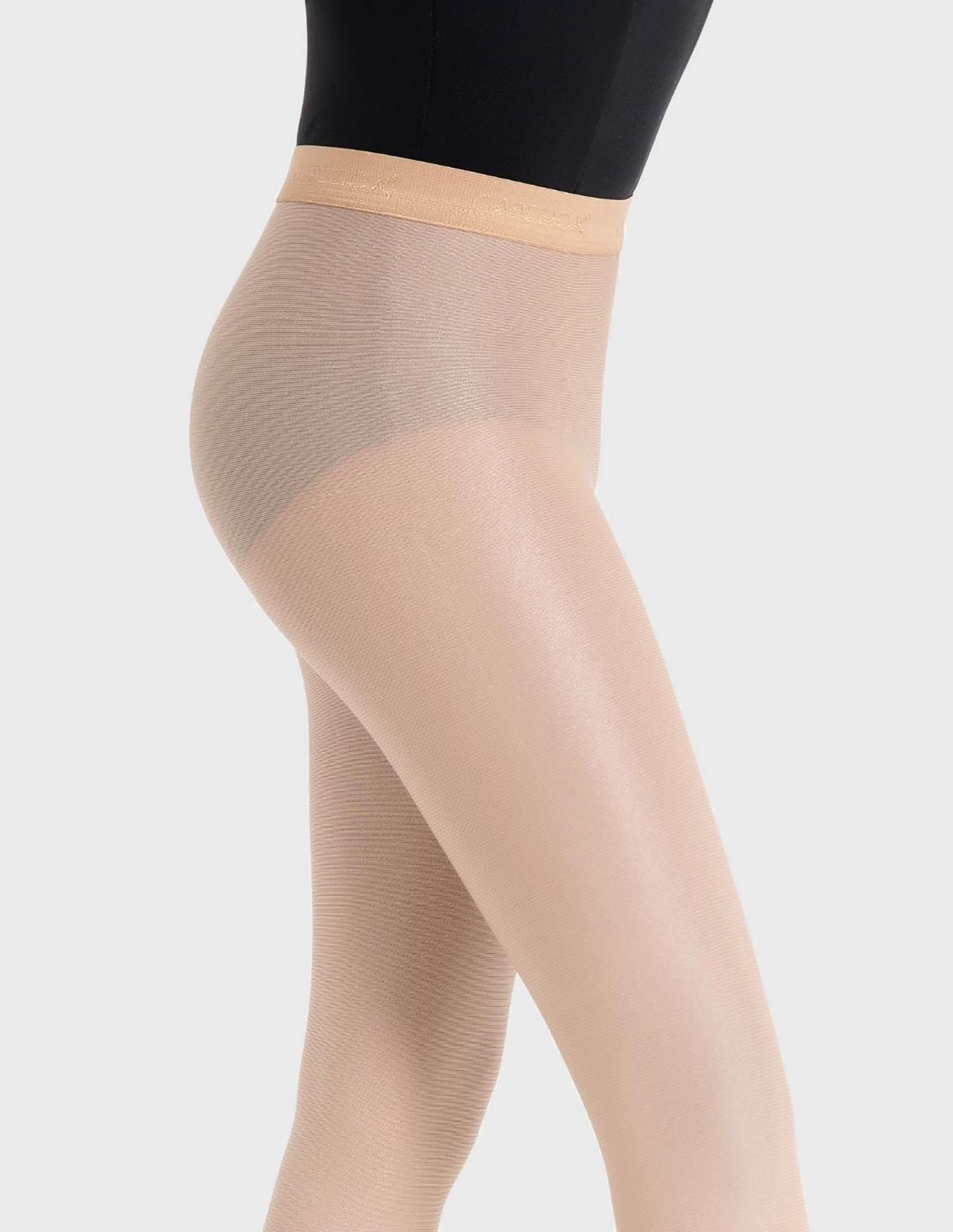 1808 Capezio Ultra Shimmer Tights - Black and Pink Dance Supplies