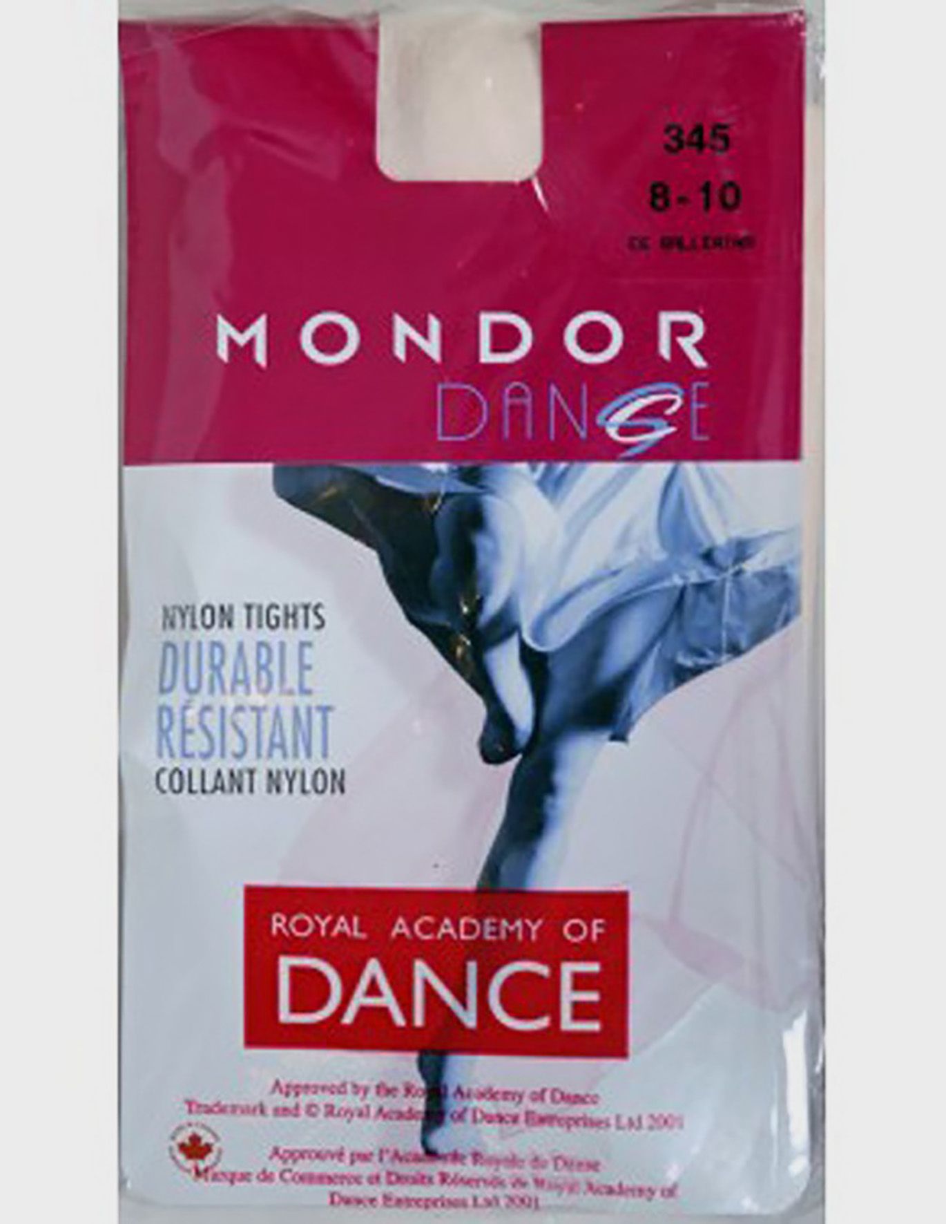 Mondor Durable Nylon Footed Dance Tights - 345 Womens