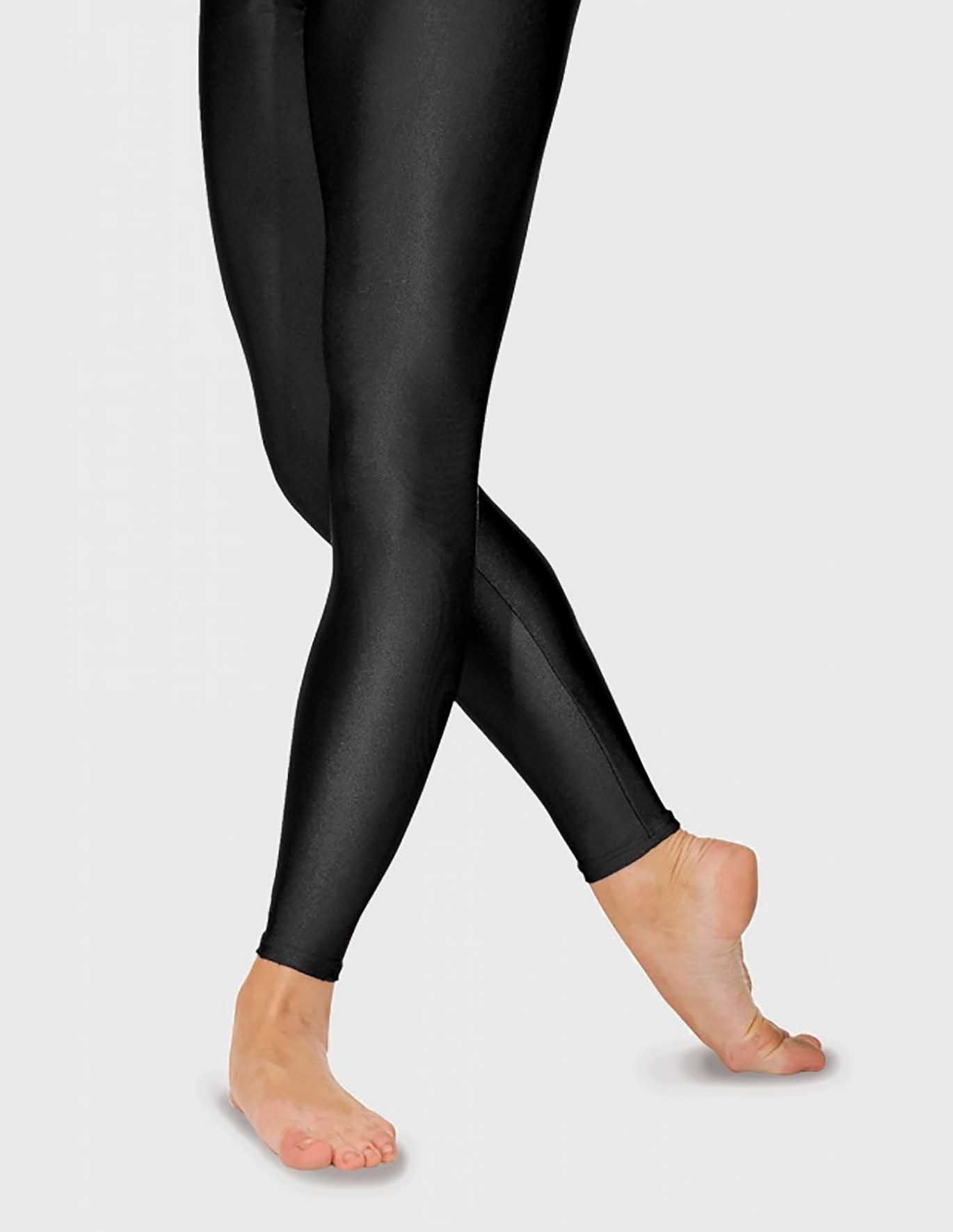 Plus Size Black High Waisted Shaping Footless Tights | Yours Clothing