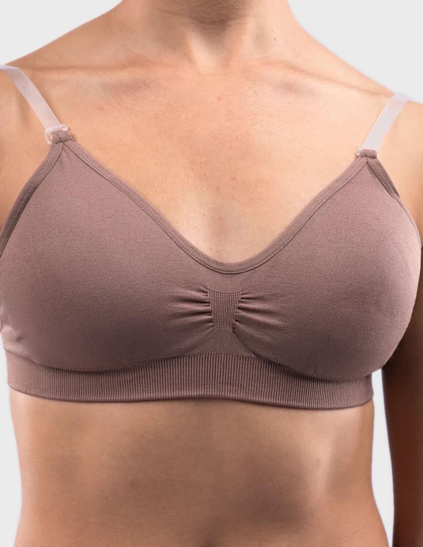 Seamless Clear Back Bra with Transition Straps - Amazing Dancewear