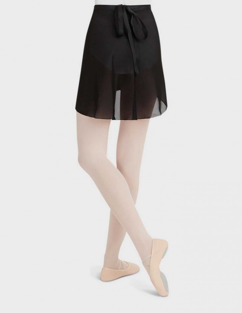 Capezio Short Classic Georgette Wrap Skirt