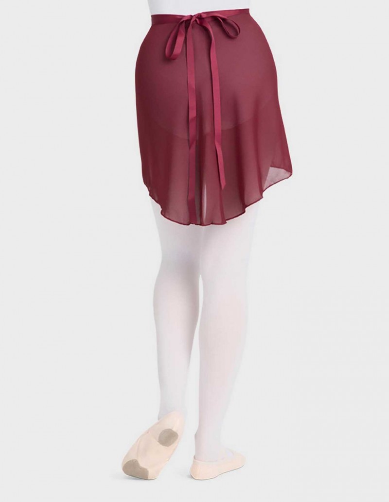 Capezio Short Classic Georgette Wrap Skirt