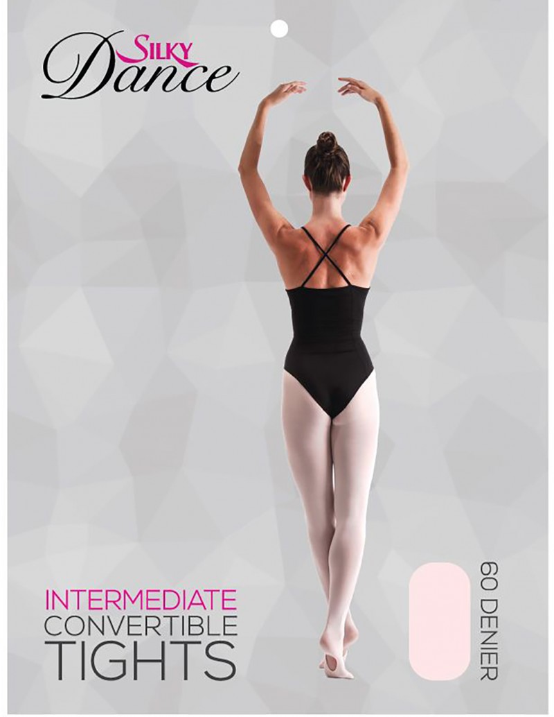 Silky Dance Essentials Convertible Tights - Theatrical Pink
