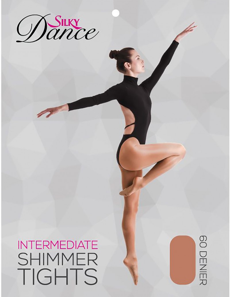 Silky Dance Shimmer Footed Dance Tights