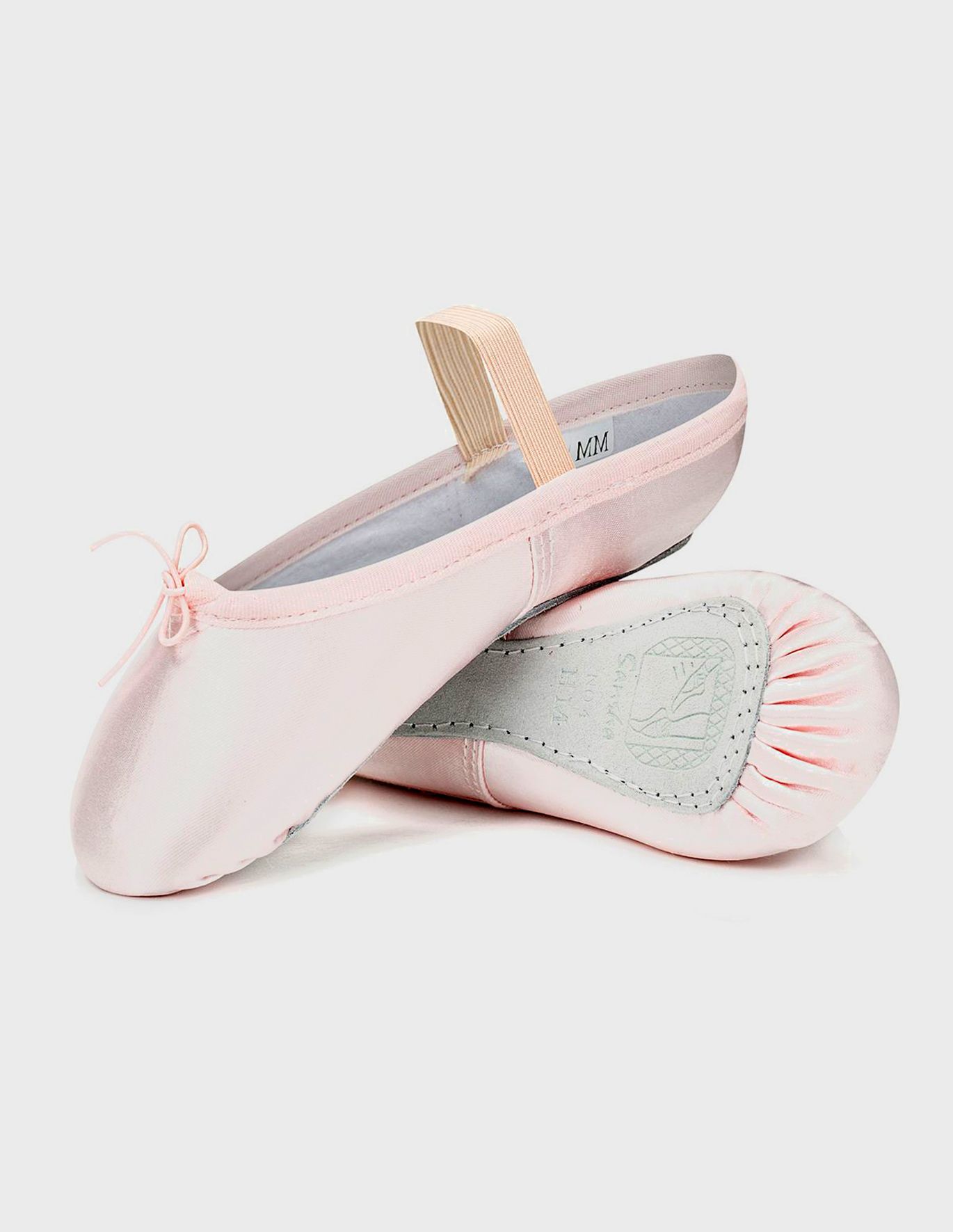 Sansha Satin Full Sole Ballet Shoe Model 4S with Elastics