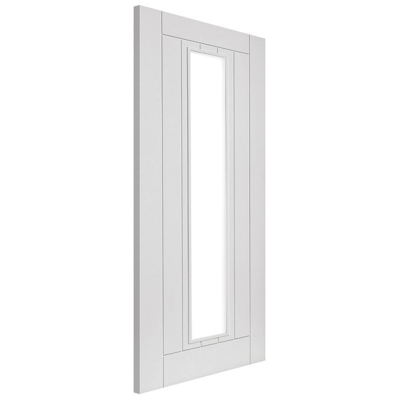 Internal White Primed Phoenix Clear Glazed Door