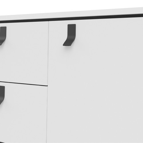 Ry Sideboard 2 doors + 2 drawers in Matt Whit