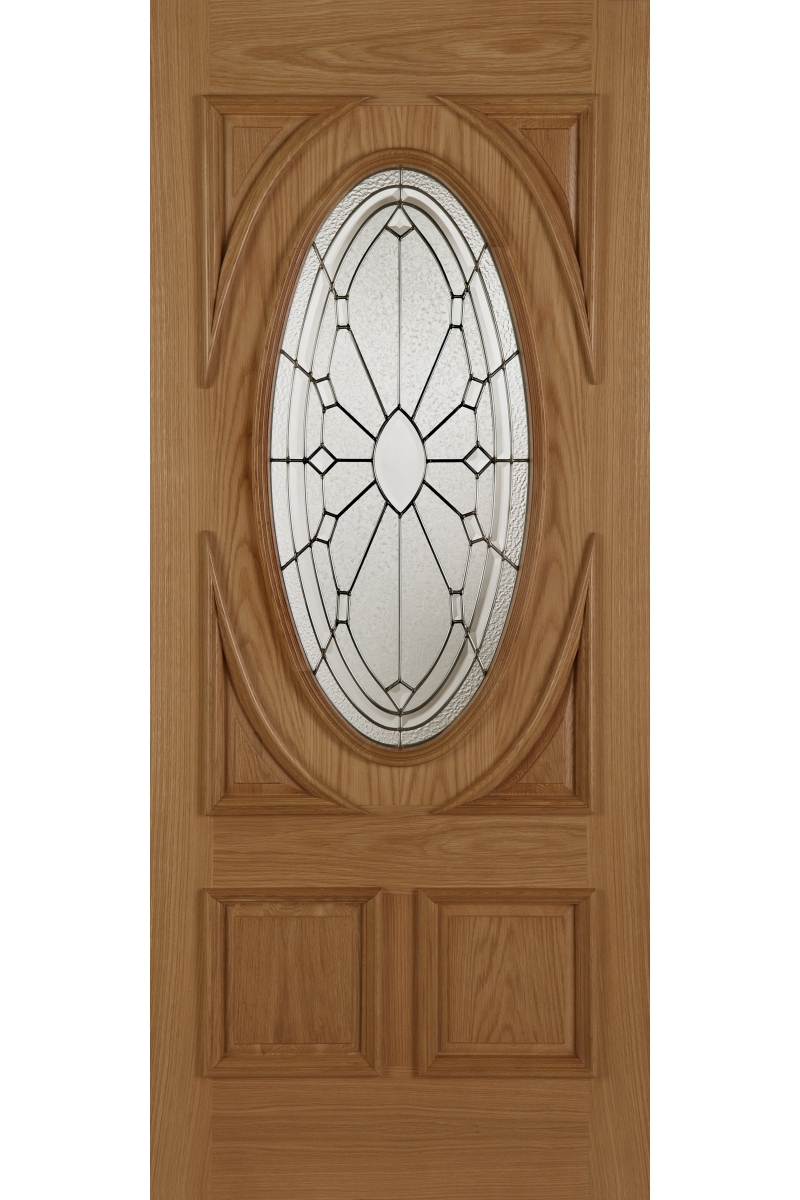external oak buckingham triple glazed door