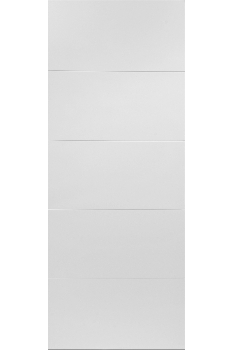 internal white primed 5 panel v groove door