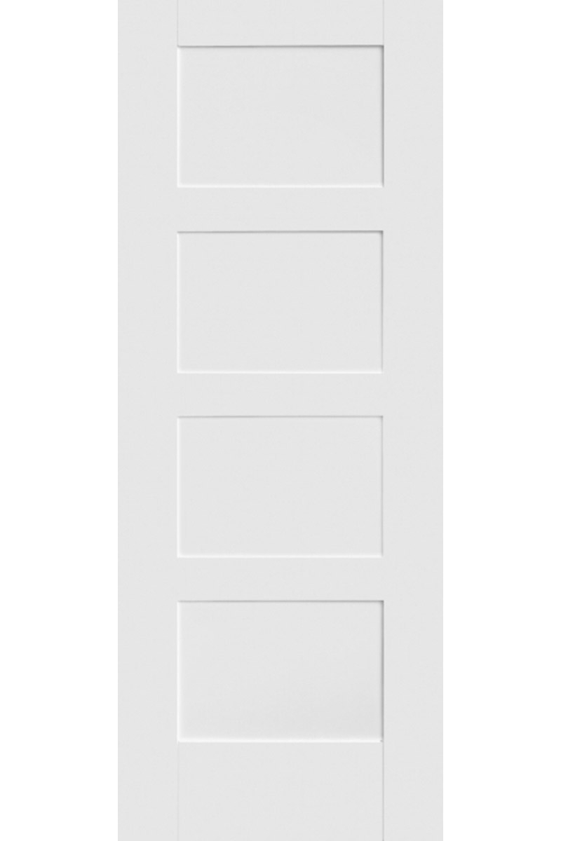 internal white shaker contemporary 4 panel door