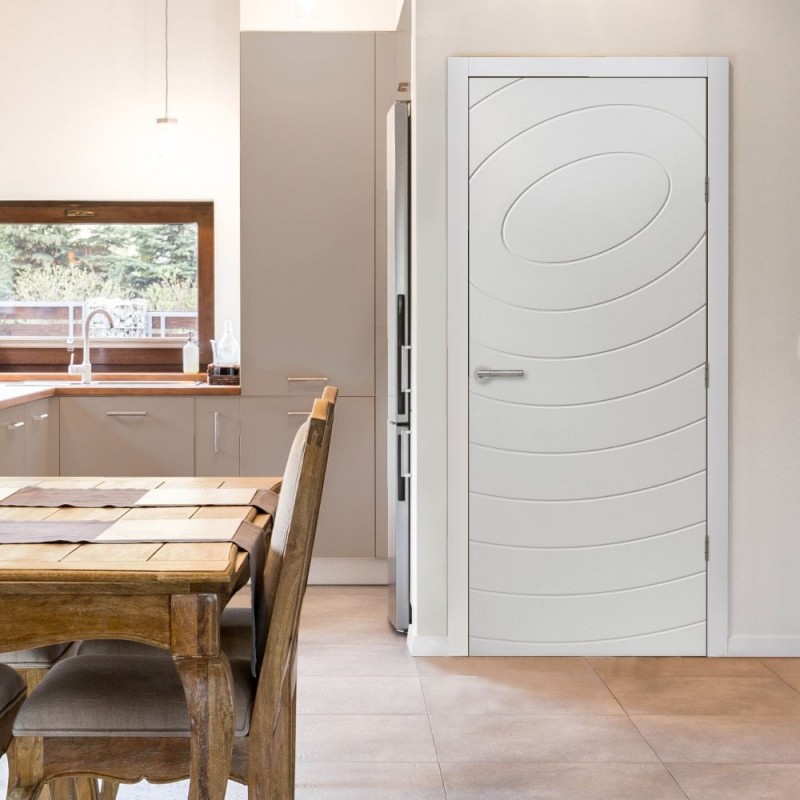 Internal White Primed Eclipse Door