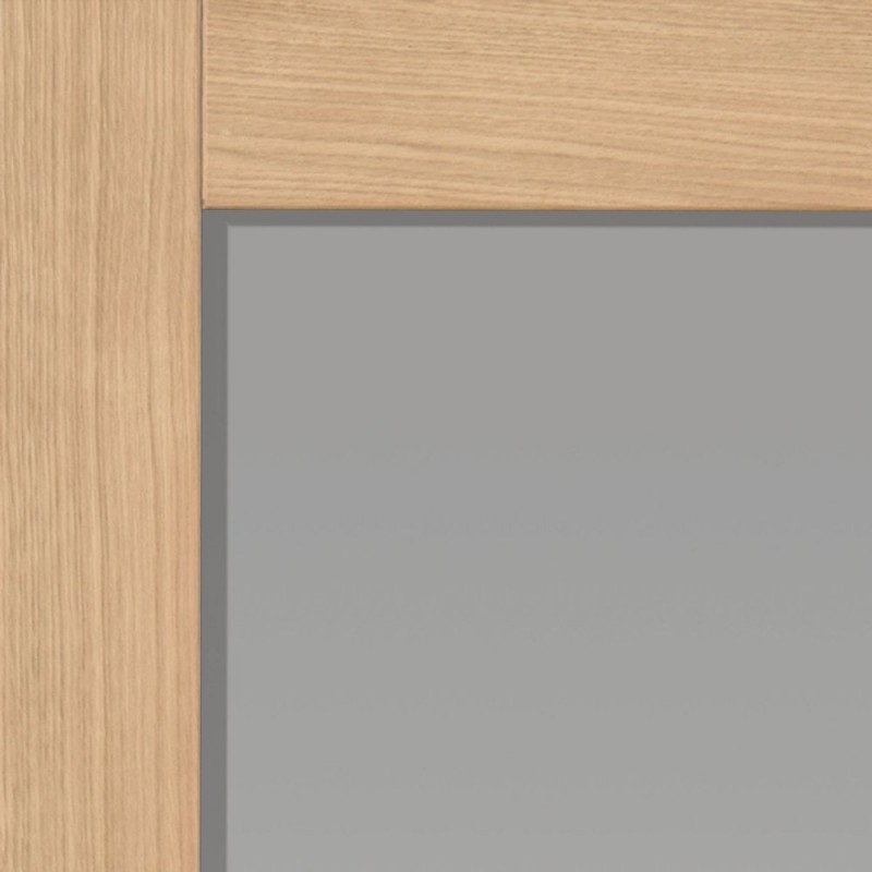 Internal Oak Pattern 10 Fuji Glazed Door With
