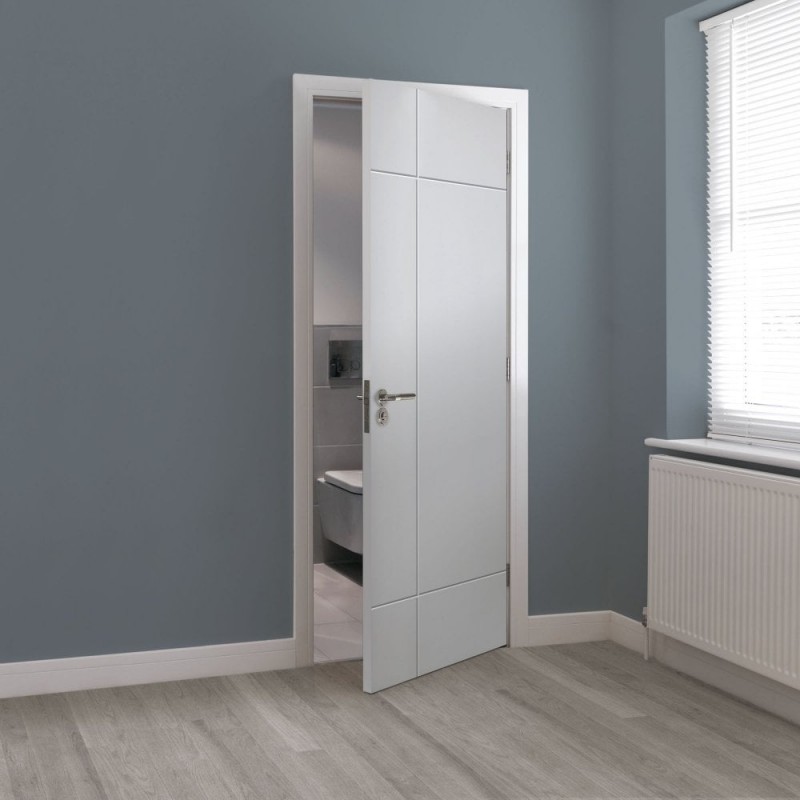 Internal White Lyric Fire Door Pre-Finished
