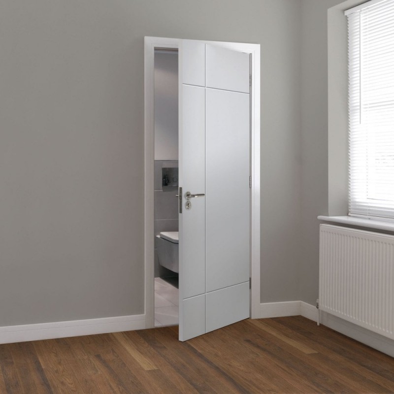 Internal White Lyric Fire Door Pre-Finished