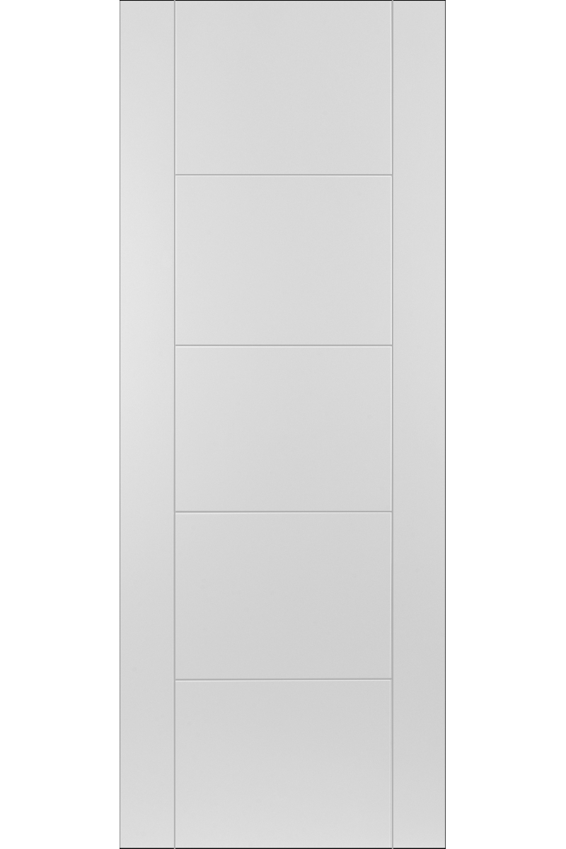 internal white 5 panel deluxe primed fire door