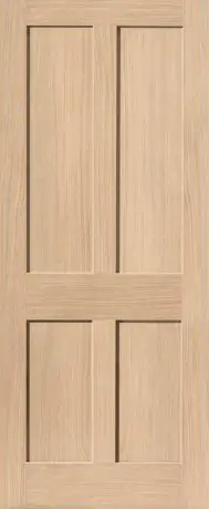 Internal Oak Rushmore 4P Flat Panel Door